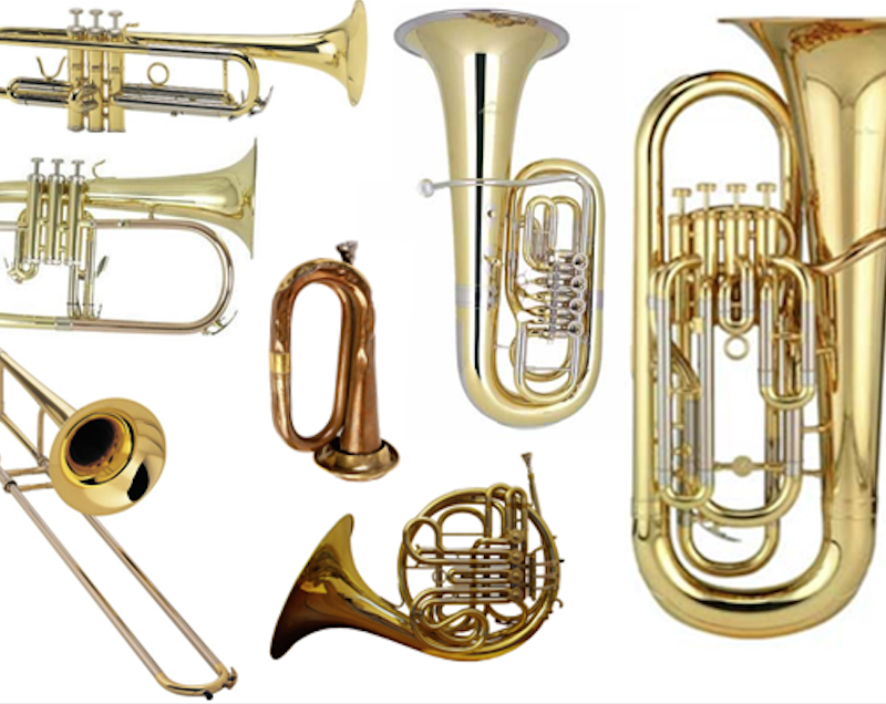 koperen blaasinstrumenten lijst